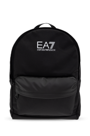Black Backpack with logo Ami Alexandre Mattiussi - Vitkac AS
